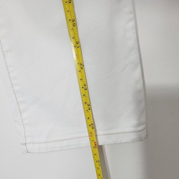 Gap Jeans Women's White Cotton Blend Low Rise Cropped Slim Fit Jeans Size 6 - Picture 11 of 14